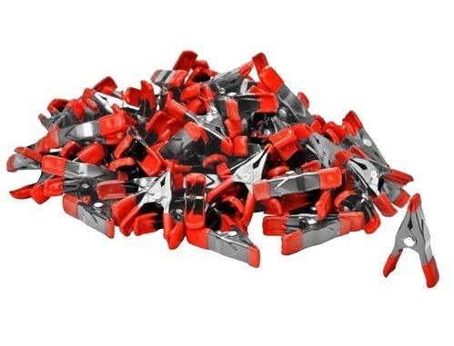 Wideskall Mini Metal Spring Clamps w/ Red Rubber Tips Clips (Pack of 60) Product Name Pack of 60 - NewNest Australia