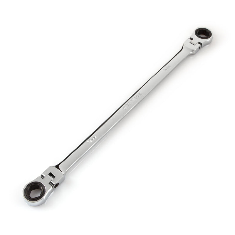 TEKTON WRN77107 Extra Long Flex-Head Ratcheting Box End Wrench, 12 mm x 14 mm 12 x 14 mm - NewNest Australia