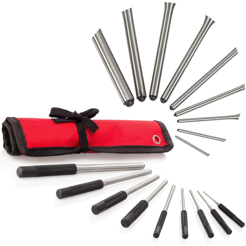 TuffMan Tools, Roll Pin Punch Set 9pc - Great for Gun Building and Removing Pins - NewNest Australia