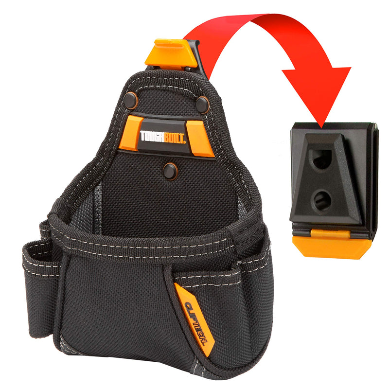 ToughBuilt - Tape Measure/All Purpose Pouch, No-Snag Hidden Seam Pocket, 2 Screw Driver Loops, Rugged 6-Layer Construction, 5 Pockets and Loops - (TB-CT-25) - NewNest Australia