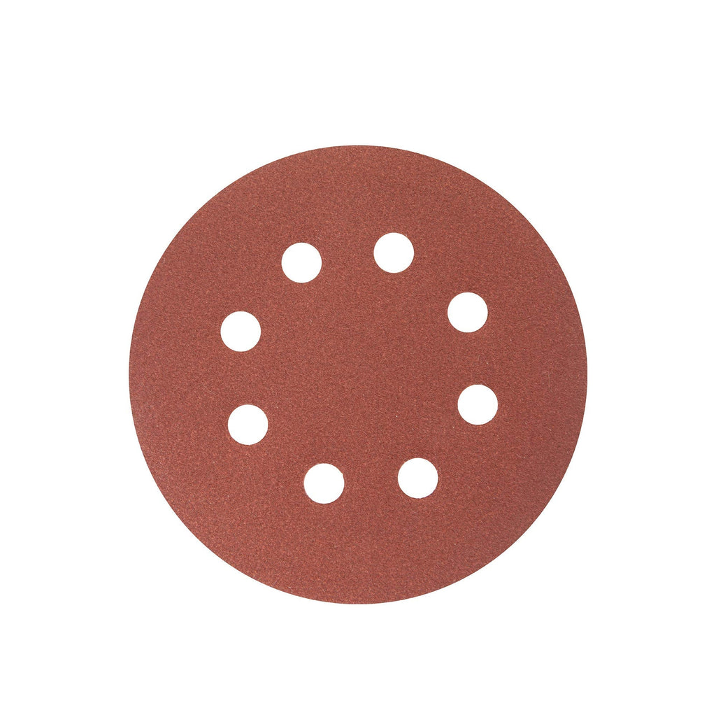 POWERTEC - 45012K 45012 120 Grit 5 Inch Sanding Disc | 8 Hole Hook and Loop Backing Pad | Aluminum Oxide Round Sandpaper Disc for Random Orbit Sander – 25 Pack - NewNest Australia