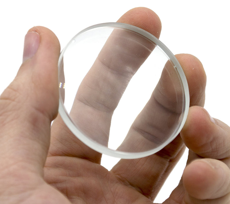 Double Concave Lens, 100mm Focal Length, 2" (50mm) Diameter - Spherical, Optically Worked Glass Lens - Ground Edges, Polished - Great for Physics Classrooms - Eisco Labs - NewNest Australia