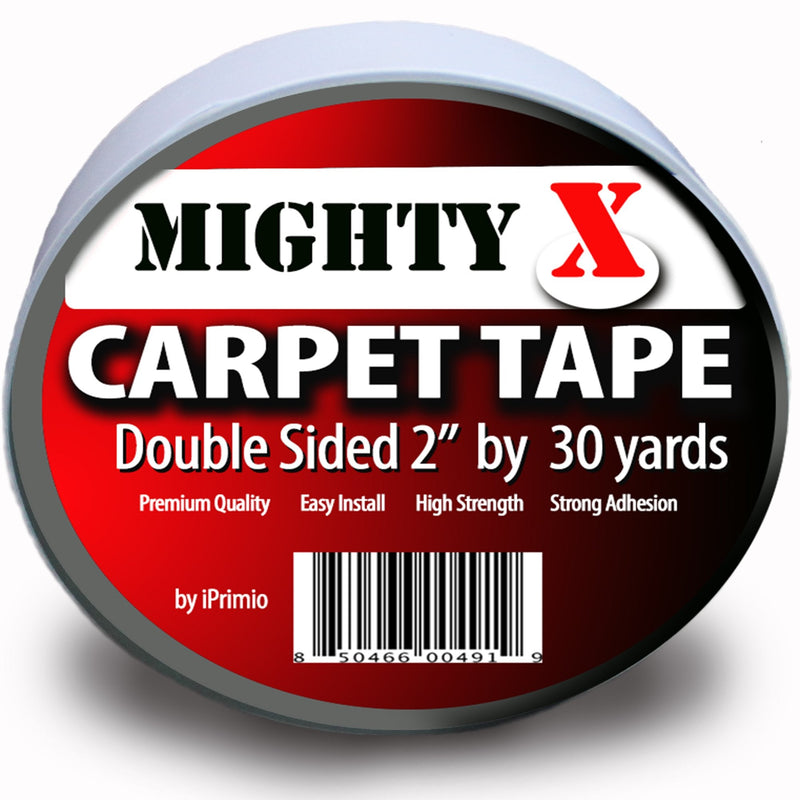 Mighty"X" Indoor Rug/Carpet Tape Double Sided 30 Yards x 2 Inches - Extra Thick - Heavy Duty by iPrimio - NewNest Australia