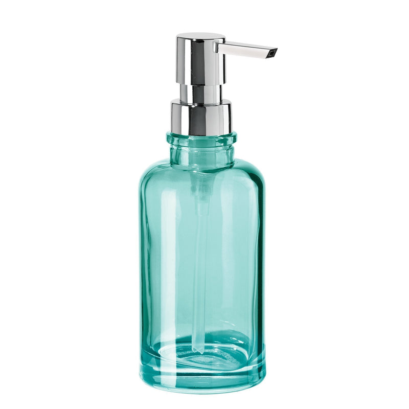 Oggi 12oz Round Glass Lotion and Soap Dispenser for Kitchen or Bath-Aqua Aqua - NewNest Australia