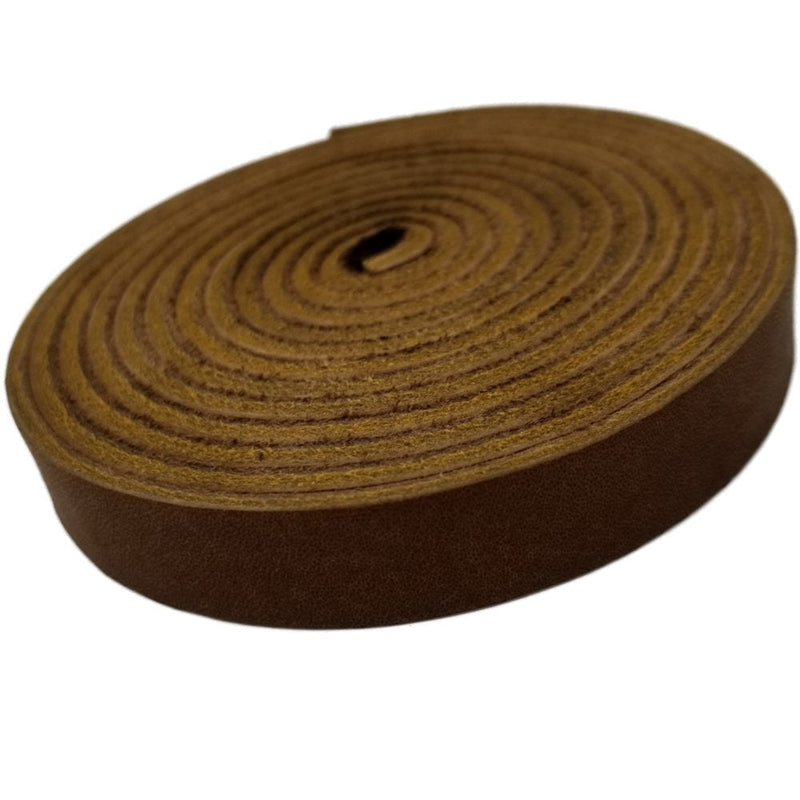TOFL Genuine Top-Grain Leather Strap | 72 Inches Long | 1/2 Inch Wide | 1/8 Inch Thick (7-8 oz) | 1 Leather Strip for DIY Arts & Craft Projects, Clothing, Jewelry, Wrapping | Medium Brown 1/8 Inch Thick (7-8 oz) - NewNest Australia