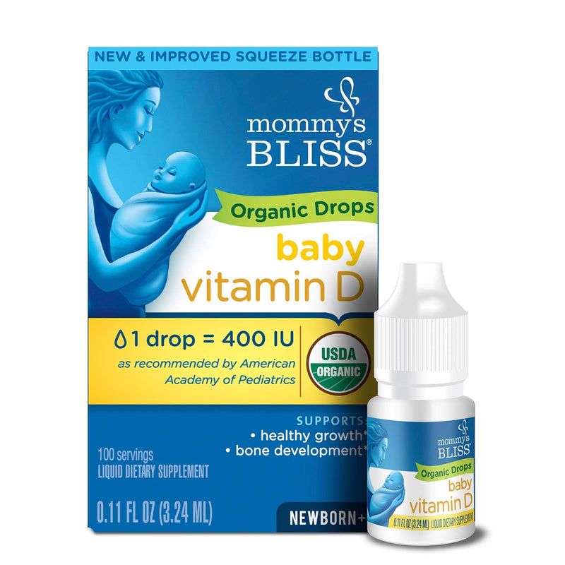 Mommy's Bliss Organic Drops No Artificial Color, Vitamin D, 0.11 Fl Oz Baby Vitamin D Drops - NewNest Australia