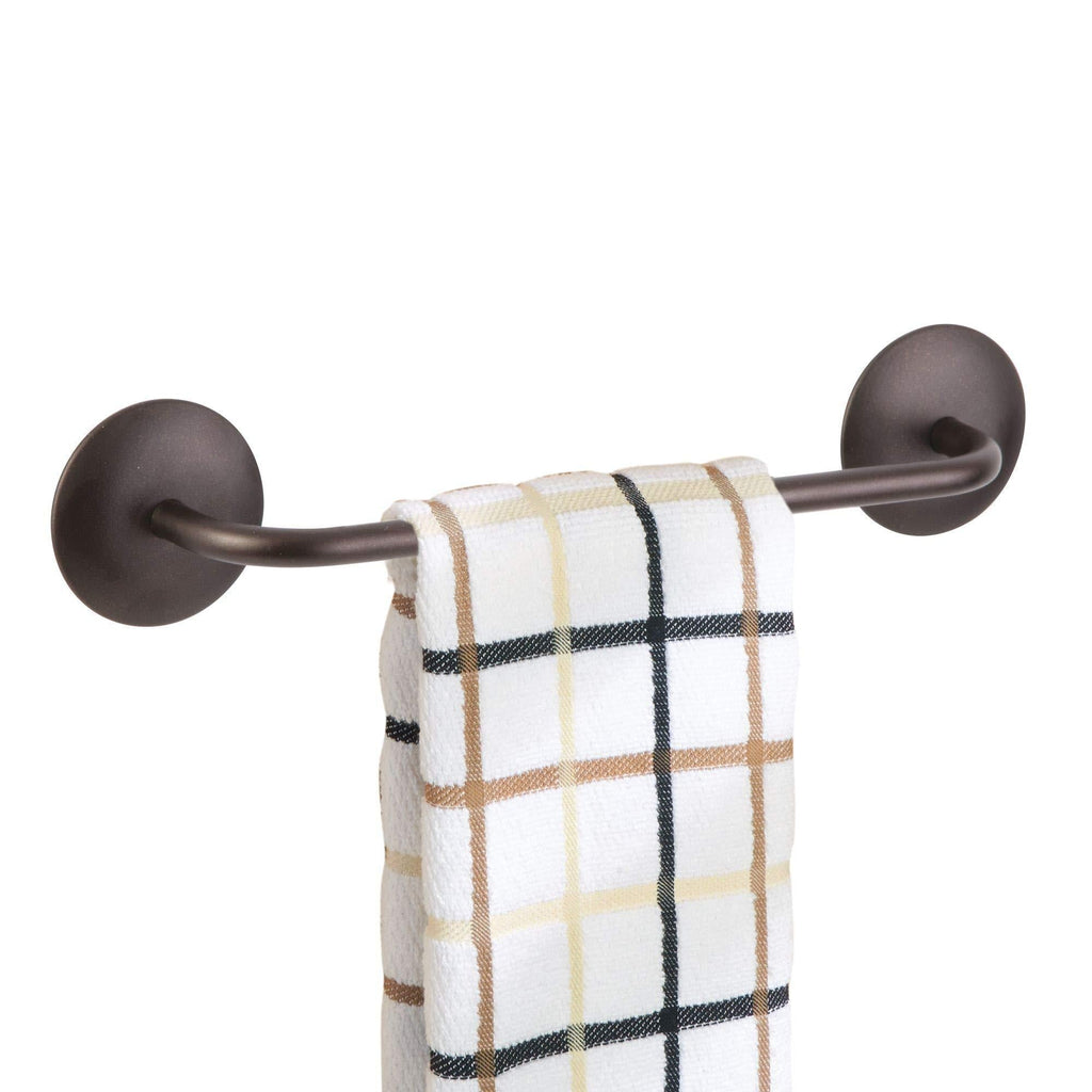 iDesign InterDesign AFFIXX, Peel-and-Stick Adhesive Towel Bar Holder for Kitchen or Bathroom - 8.5", Bronze, Inches - NewNest Australia