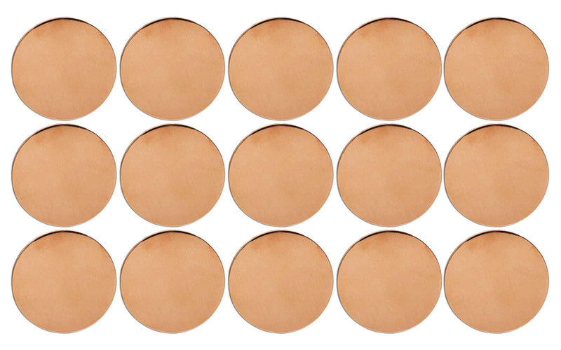 Copperlab 1-5/8 Inch Round Circle Disc Copper - Metal Stamping Blank Engraving Tag - 16 Oz Copper - 15 Blanks 1-5/8" - NewNest Australia