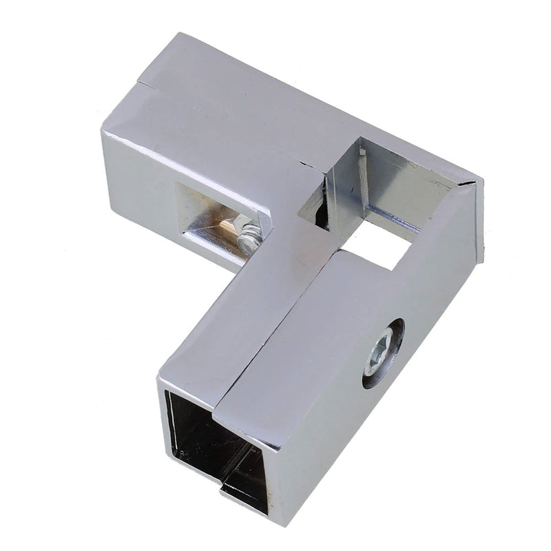 RDEXP Aluminum Alloy 3 Way L Shape Square Tube Clamp Tube Connector Pipe Fittings - NewNest Australia