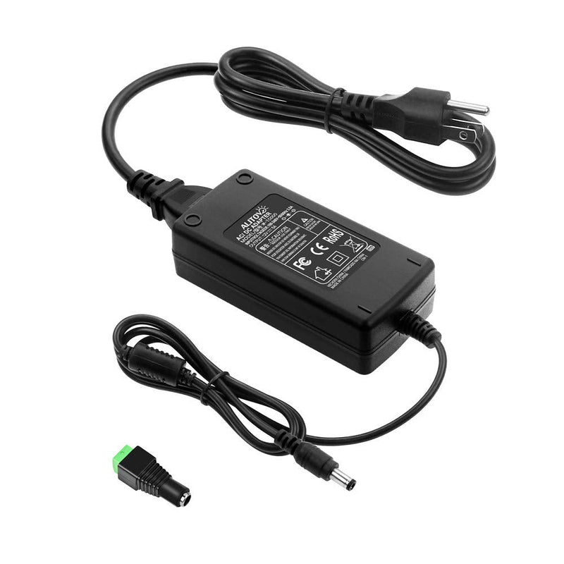 ALITOVE DC 12V 5A Power Supply Adapter Converter Transformer AC 100-240V input with 5.5x2.5mm DC Output Jack for 5050 3528 LED Strip Module Light - NewNest Australia
