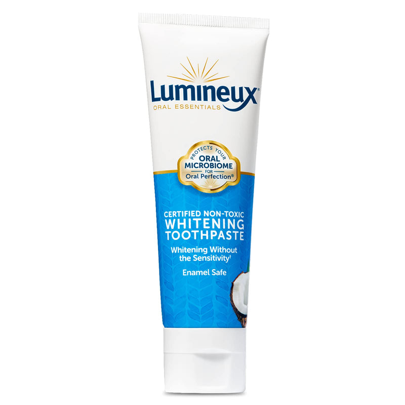 Lumineux Teeth Whitening Toothpaste - Natural & Enamel Safe for Sensitive & Whiter Teeth - Certified Non-Toxic, Fluoride Free, No Alcohol, Artificial Colors, SLS Free & Dentist Formulated 3.75 Ounce (Pack of 1) - NewNest Australia