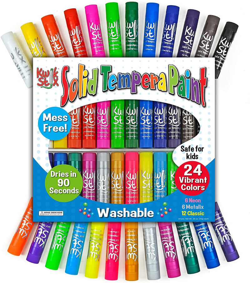 The Pencil Grip Kwik Stix Tempera Paint, Classic, Assorted 24 per Set 24 Count (Pack of 1) - NewNest Australia