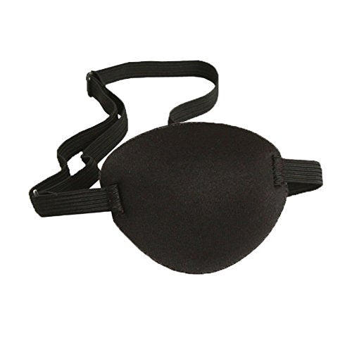 AKOAK 1 Pcs Adult Kid's Black Adjustable Soft and Comfortable Pirate Eye Patch Single Eye Mask for Amblyopia Lazy Eye - NewNest Australia