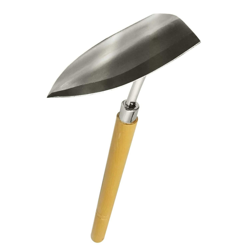 Tomerry Japanese Garden Landscaping Triangle Hoe with Stainless Steel Blade & Wood Handle - NewNest Australia