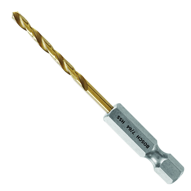 Bosch TI2134IM 7/64-inch Impact Tough Titanium Drill Bit, - NewNest Australia