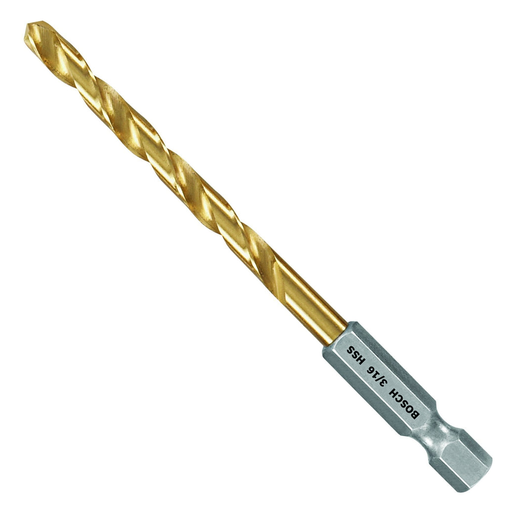 Bosch TI2139IM 3/16-Inch Impact Tough Titanium Drill Bit, - NewNest Australia