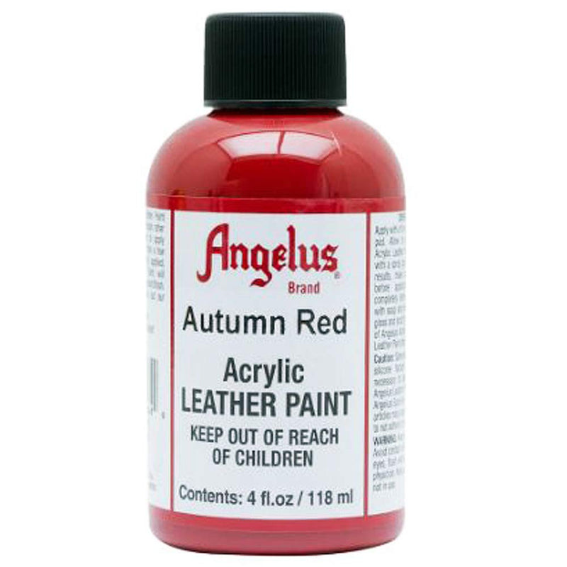 Angelus Acrylic Leather Paint, Autumn Red 4oz - NewNest Australia