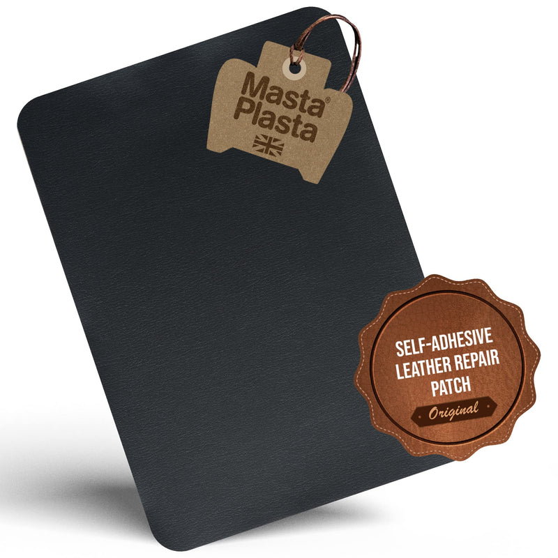 Extra Large MastaPlasta Instant Self-Adhesive Leather Repair Patch Black 11 x 8 in (28 x 20 cm). Easy Repair for Upholstery, Car Seats, Bags, Sofas and More A Black Leather - NewNest Australia