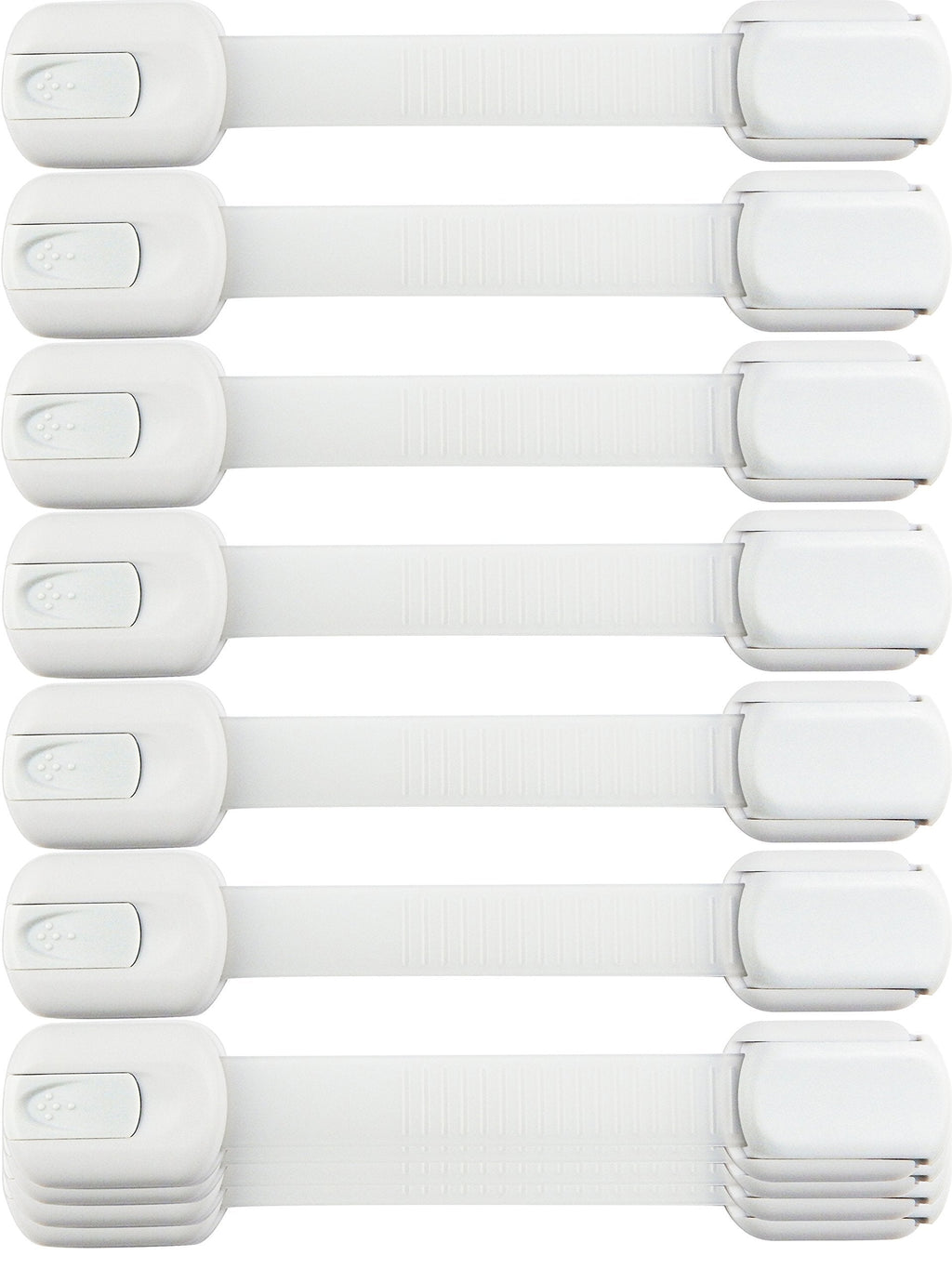 Child Safety Strap Locks (10 Pack) Baby Locks for Cabinets and Drawers, Toilet, Fridge & More. 3M Adhesive Pads. Easy Installation, No Drilling Required, White - NewNest Australia