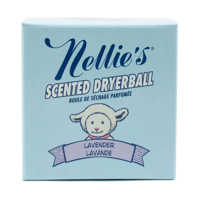 Nellie's Scented Wool Dryerball - Lavender Scented - Made with 100% Pure New Zealand Wool and Lasts Approximately 50 Drying Loads - Silent in Your Dryer! - NewNest Australia
