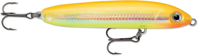 Rapala Skitter V Hard Bait Lure, Freshwater, Size 10, 4"" Length, Topwater Depth, Bone Chartreuse, Package of 1" (SKV10BNC) - NewNest Australia