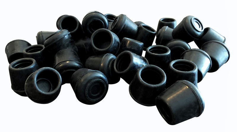 Shepherd Hardware 8761E Leg Tips 7/8-Inch Inside Diameter Rubber Chair Leg Caps, 24 Pack, Black - NewNest Australia
