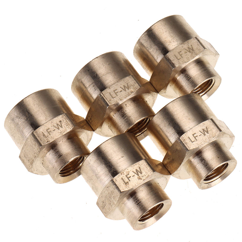 LTWFITTING Lead Free Brass Pipe Fitting 3/8" x 1/8" Female NPT Reducing Coupling (Pack of 5) - NewNest Australia
