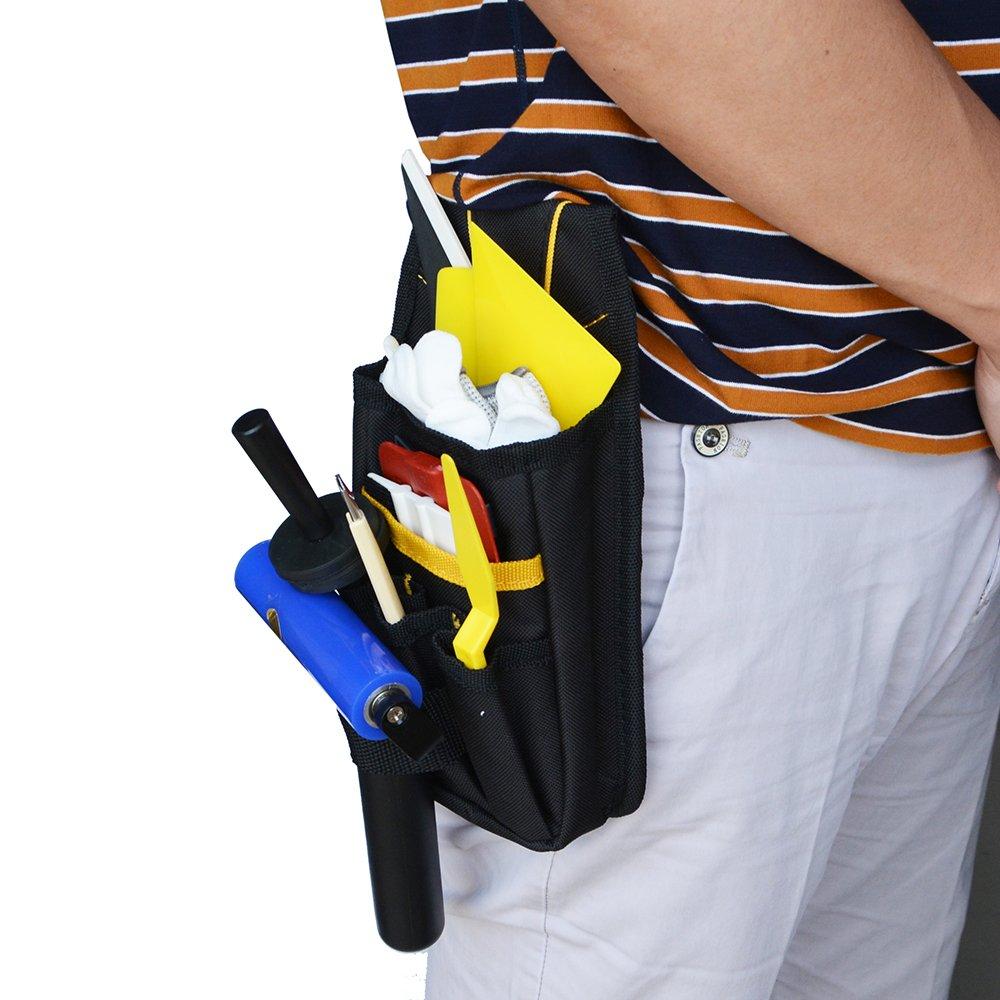 Ehdis Tool Pouch Multi-Purpose Tool Bag Mini Work Holder Heavy-Duty Small Organizer for Car Window Tint Film Installer - NewNest Australia