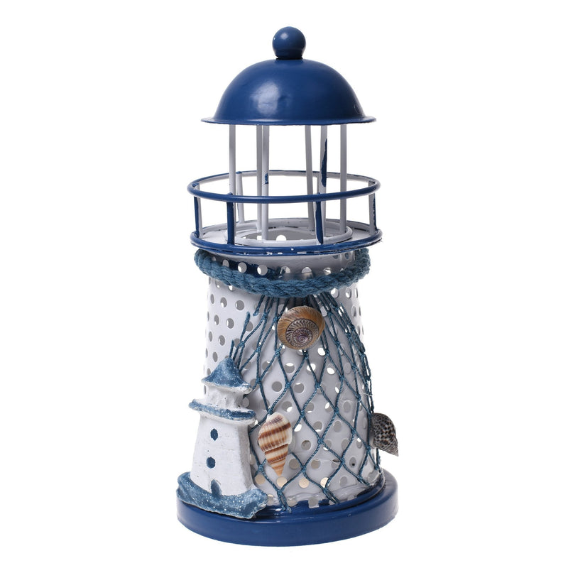 NewNest Australia - Beautyflier Metal Handmade Craft Lighthouse Color Changing LED Night Light Lamp Led Lighthouse Tower 