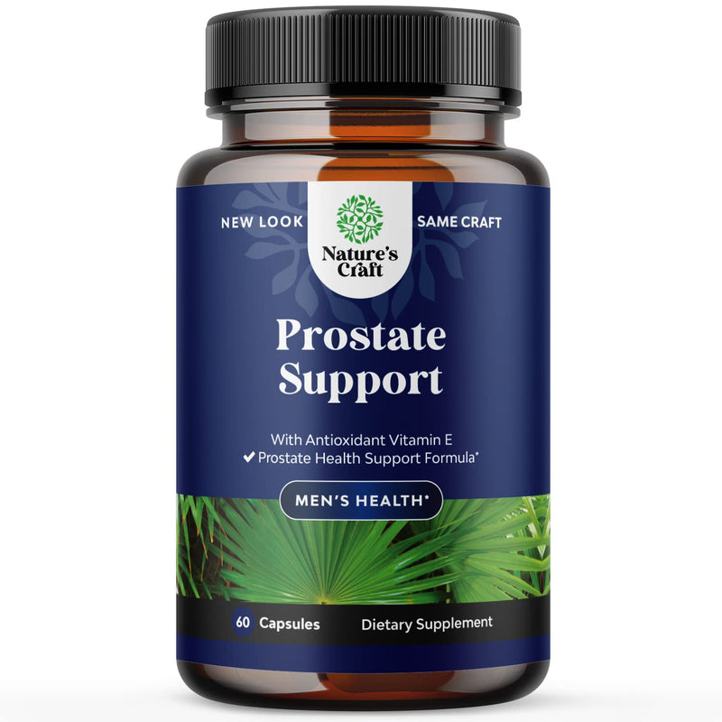 Saw Palmetto Prostate Supplements for Men - Pygeum and Saw Palmetto Extract Prostate Health Formula with Zinc Selenium Nettle Vitamin E and Plant Sterols - Mens Health Vitamin for Prostate Support 60 Count (Pack of 1) - NewNest Australia