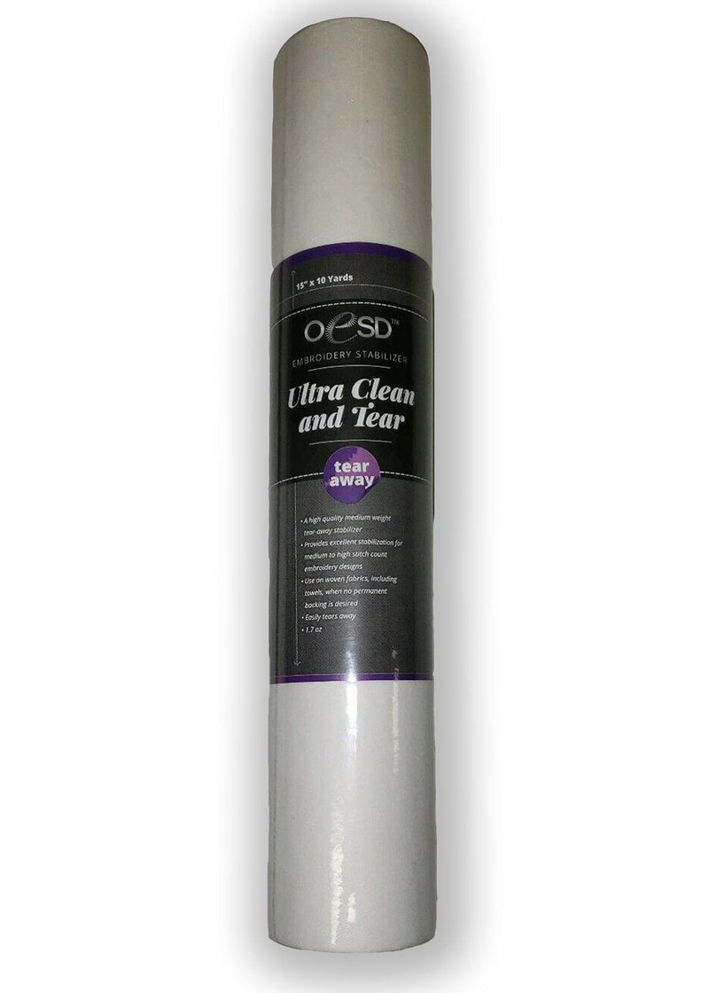 OESD Ultra Clean & Tear Tear-Away Stabilizer 15" x 10 Yard Roll - NewNest Australia