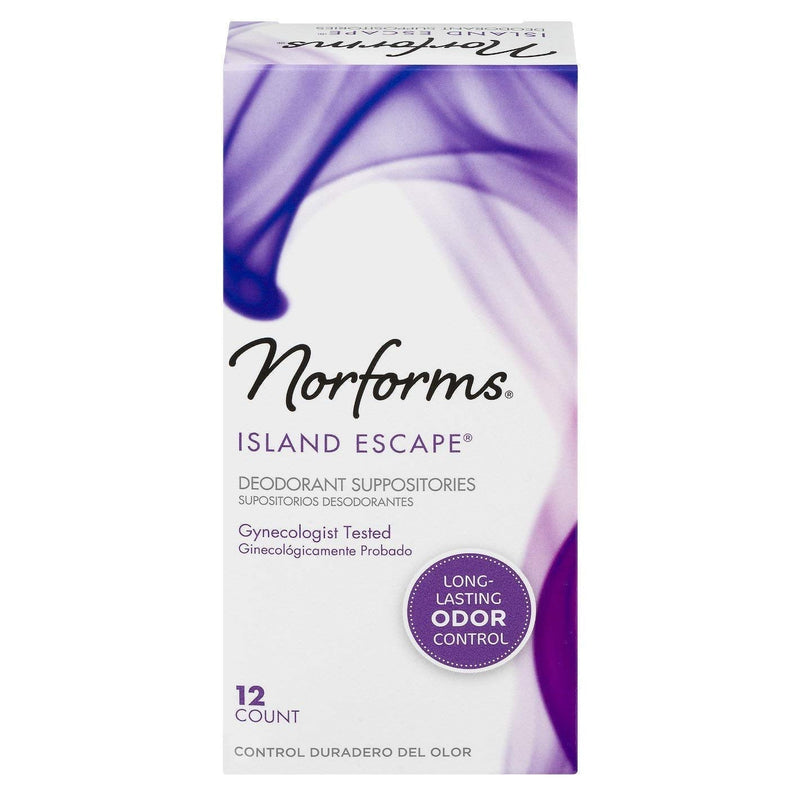 Norforms Suppositories Island Escape 12 Each (Pack of 4) - NewNest Australia