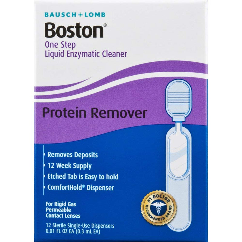 Bausch & Lomb Boston One Step Liquid Enzymatic Cleaner, Protein Remover 3.60 mL (Pack of 2) - NewNest Australia