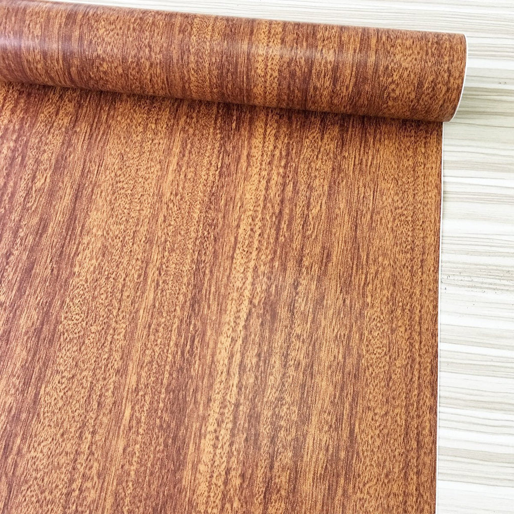 NewNest Australia - Yifely Brown Wood Textured Vinyl Drawer Paper Self-Adhesive Shelf Liner Countertop Sliding Door Sticker 17.7 Inch by 9.8 Feet 