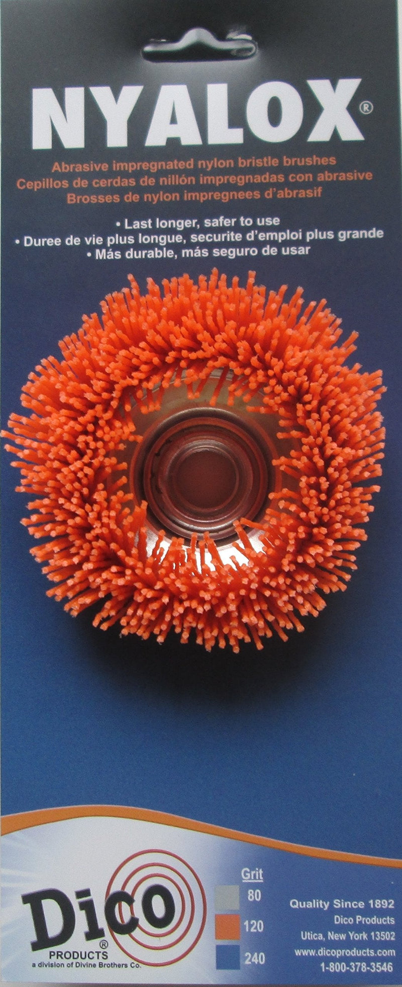 Dico Products 541-721-358 3" Diameter Power Brush, Orange - NewNest Australia