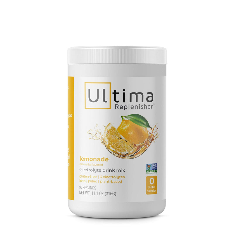 Ultima Hydrating Electrolyte Powder, Lemonade, 90 Servings, no Sugar, 0 Carbs or Calories, Keto, Gluten-Free, Paleo, Non-GMO, Vegan, with Magnesium, Potassium, Calcium, 11.1 Ounce (Pack of 1) - NewNest Australia