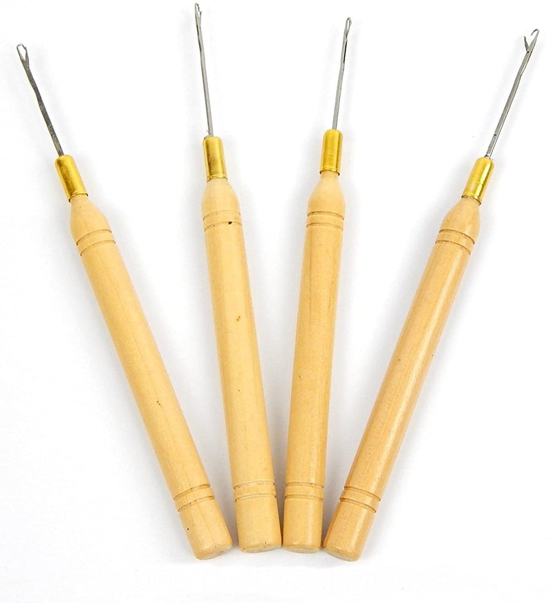 4 Latch Hook Crochet Needles/microneedle for Hair Extension, feather and Dread Maintenance Installation - NewNest Australia