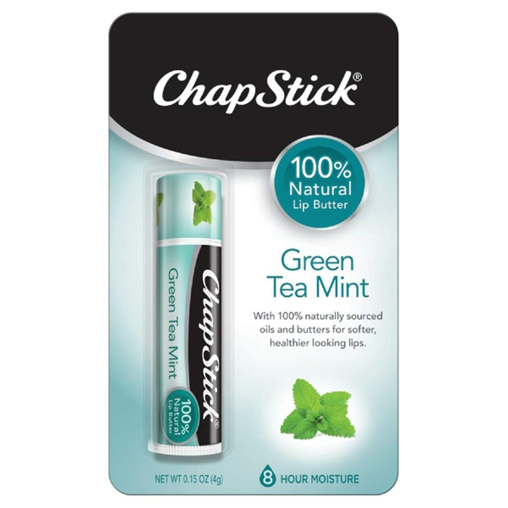 ChapStick 100% Natural Lip Butter, Green Tea Mint, 0.15 oz (Pack of 3) - NewNest Australia