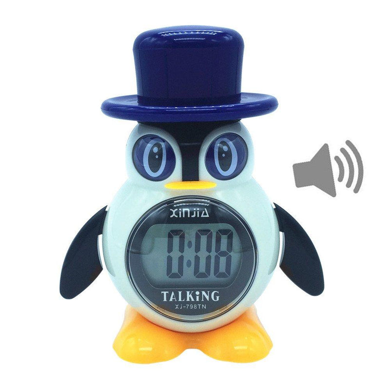 NewNest Australia - Russian Talking LCD Digital Alarm Clock Pусский Penguin Style Gifts for Children 