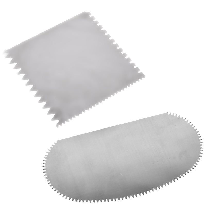 BLUECELL Set of 2 Stainless Steel Serrated Scraper Crafts Tool for Sculpture Ceramic - NewNest Australia