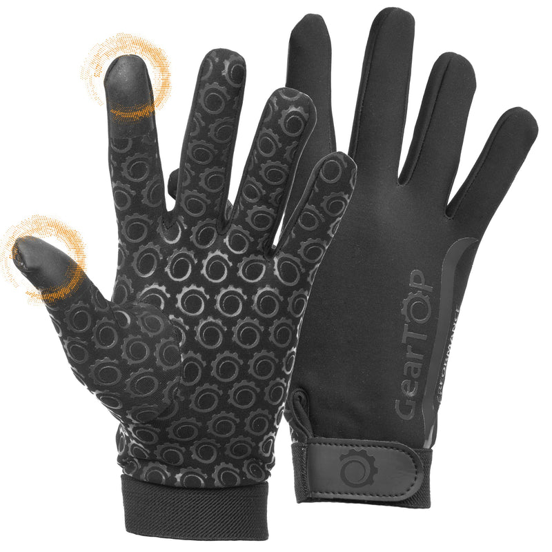 GearTOP Gloves with Touchscreen Fingers - The only Lightweight Glove Liners for Cold Weather Men Need - Mens Black Gloves - Touchscreen Driving Gloves Small - NewNest Australia