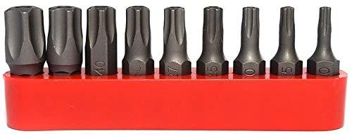 RAM-PRO 9Pc Torx Star 5 Point, Security Tamper Proof, Driver Bit Set – T10, 15,20,25,27,30,40,45,50 – Multifunction Damage/Shear Resistant Hollow Torque Kit 5 Star Torx - NewNest Australia