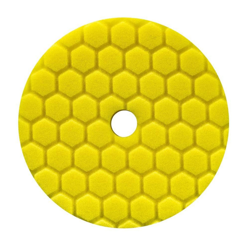 Chemical Guys BUFX111HEX6 Hex-Logic Quantum Heavy Cutting Pad, Yellow (6.5 Inch Pad made for 6 Inch backing plates) - NewNest Australia