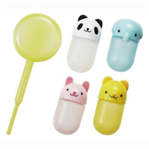 NewNest Australia - Torune Lunch Bento Soy Sauce Case Container with Dropper, Animals 4 kawaii animal mini sauce containers for Bento Box 