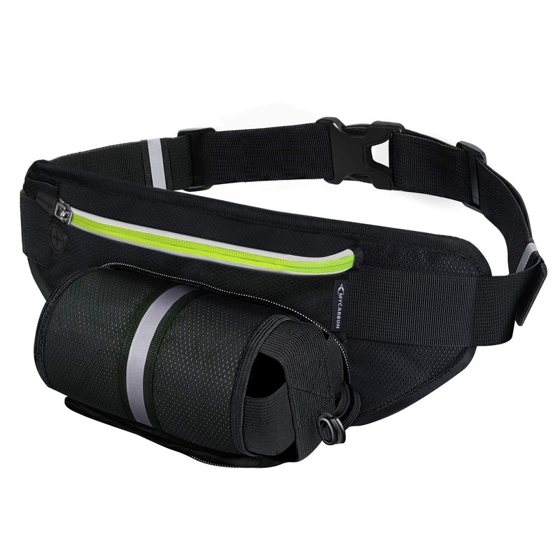 MYCARBON Fanny Pack Waist Pack with Water Bottle Holder Running Belt for Men Women Walking Hiking Runners Hydration Belt Green - NewNest Australia