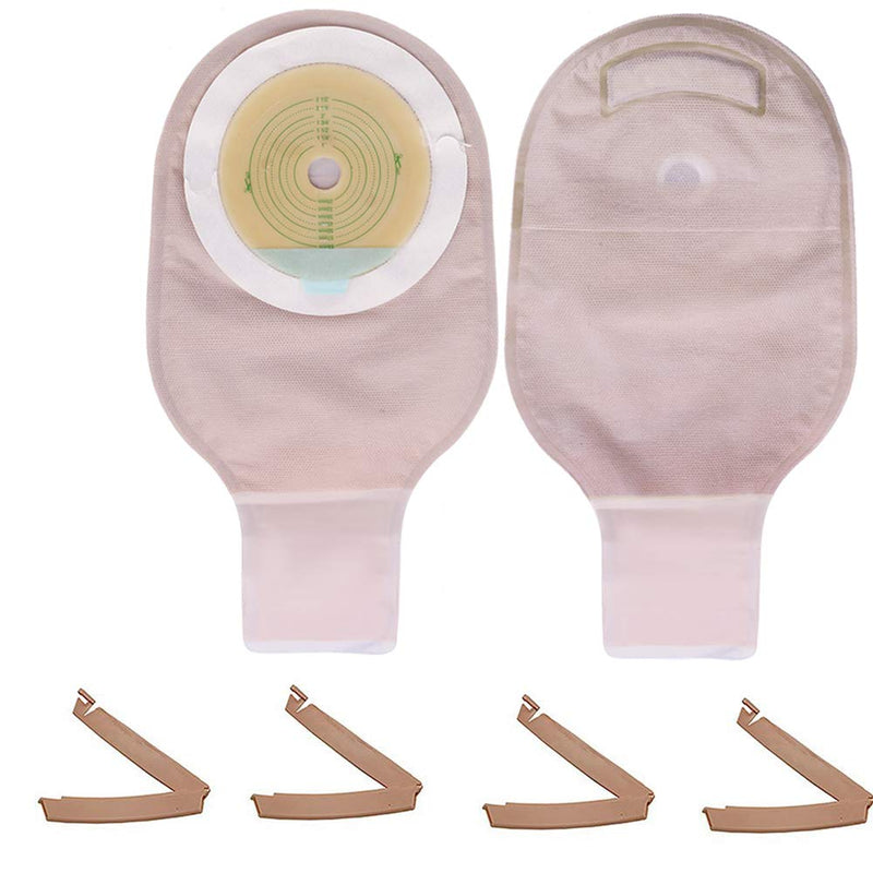 LotFancy Colostomy Bags, Pack of 20, Ostomy Colostomy Supplies, One Piece Drainable Pouches with Clamp Closure for Ileostomy Stoma Care, Cut-to-Fit Clamp Closure, 20PCS/Bag - NewNest Australia