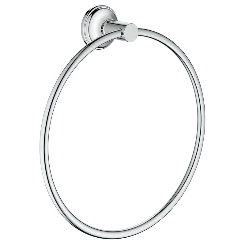 Grohe 40655001 Essentials Authentic Towel Ring, Starlight Chrome - NewNest Australia