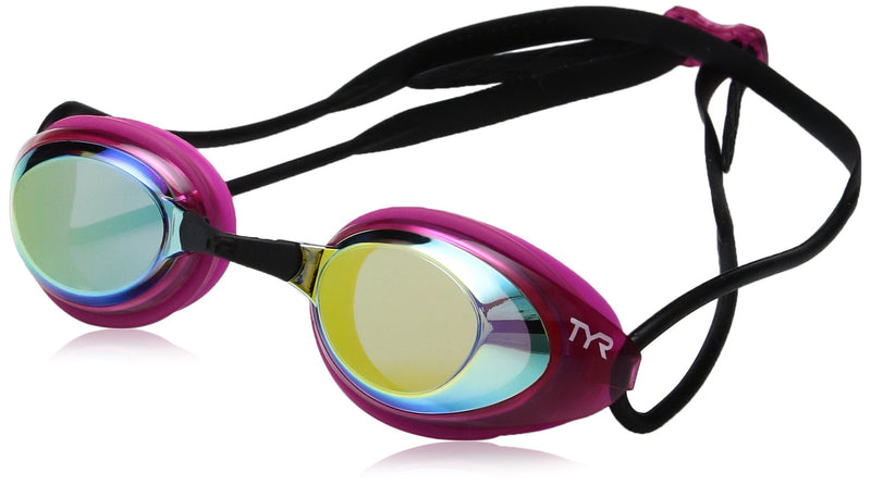 TYR Blackhawk Racing Femme Mirrored Googles Gold/Pink/Black - NewNest Australia