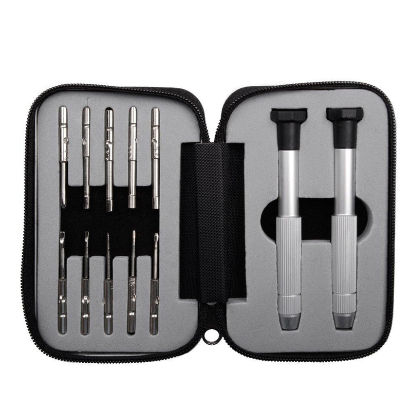 ETopLike Screwdrivers Kit Repair Tool for Eyeglass/Glasses/Watch/Cellphone/Clock (12PCS, Travel Pocket) - NewNest Australia