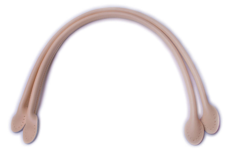Wento Pair 16'' Genuine Leather Purses Straps With Ear Shape End,Punch Hole Ready,Real Leather Bag Handles,replacement Purse Straps,handbag Bag Wallet Straps WT0003 (16, Beige) - NewNest Australia